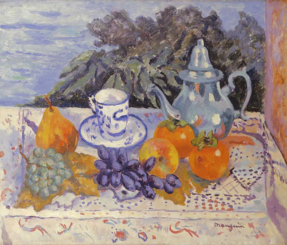 Pomegranates, Persimmon, Tin, 1941 à Henri Manguin