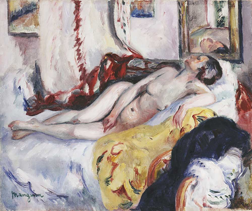 Nude Sleeping; Nu Dormant, 1917 à Henri Manguin