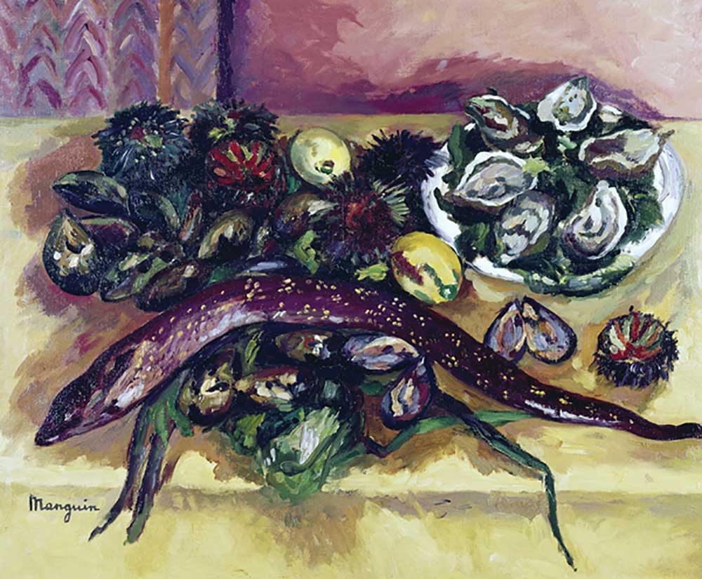 Still Life with Eel, painting by Henri Charles Manguin (1874-1949). France, 20th century. à Henri Manguin