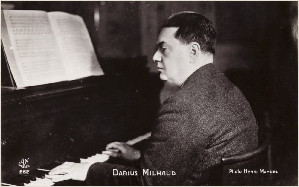 Portrait of Darius Milhaud à Henri Manuel