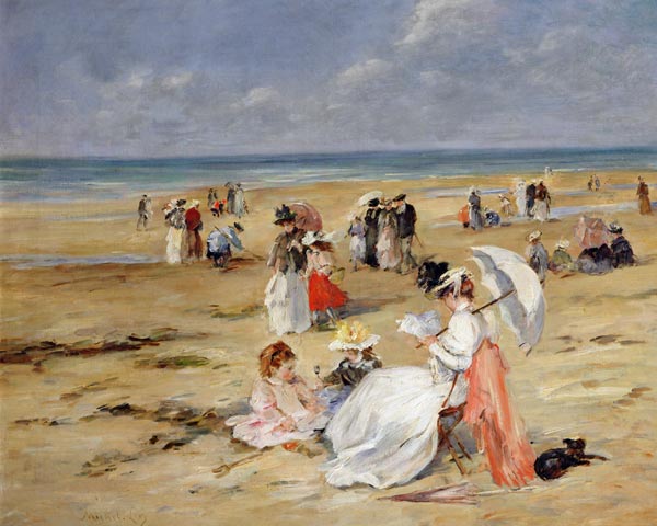 Beach at Courseulles à Henri Michel-Levy