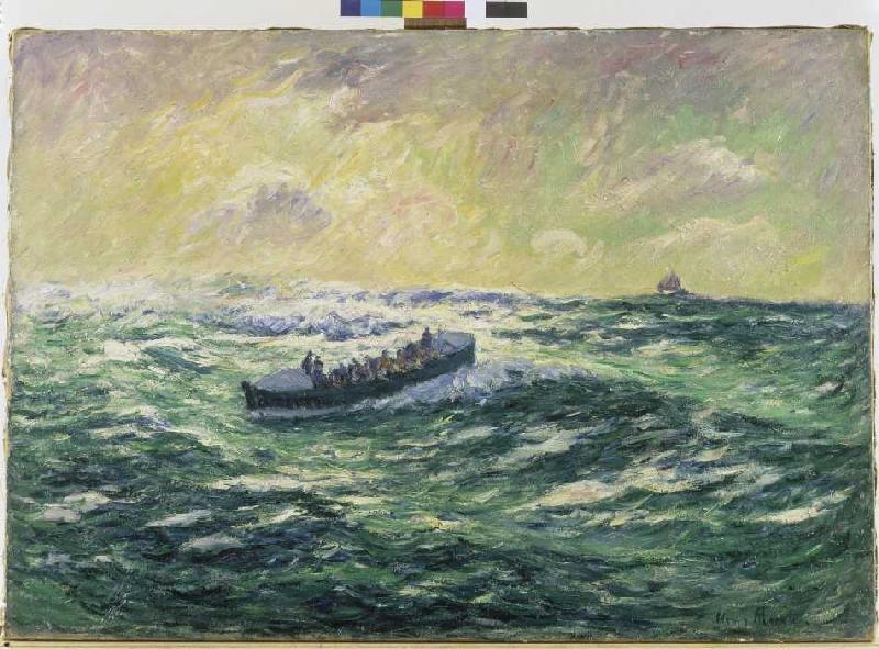 Le bateau de sauvetage de mer des Audierne à Henri Moret