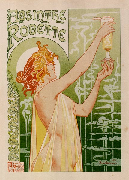 Absinthe Robette (Poster) à Henri Privat-Livemont