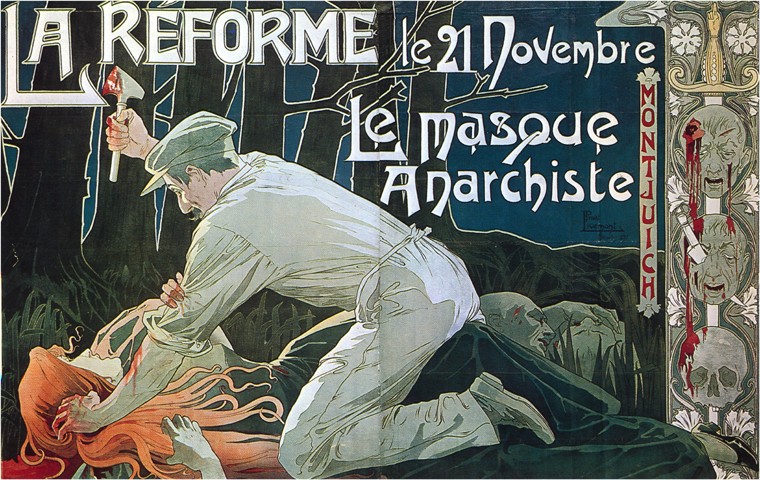 La Réforme le 21 Novembre, le masque anarchiste à Henri Privat-Livemont