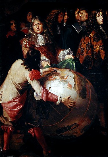 Jean-Baptiste Colbert (1619-83) Presenting the Members of the Royal Academy of Science to Louis XIV  à Henri Testelin