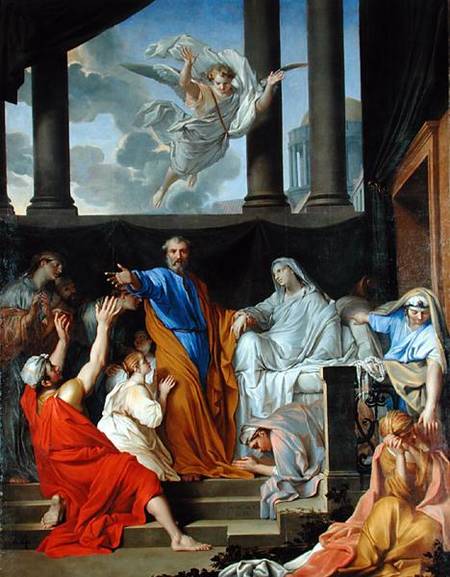 St. Peter Resurrecting the Widow Tabitha à Henri Testelin