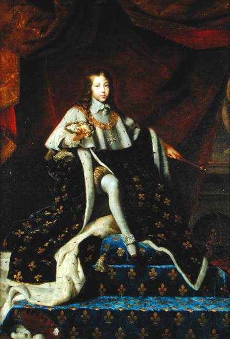 Portrait of Louis XIV (1638-1715) aged 10 à Henri Testelin