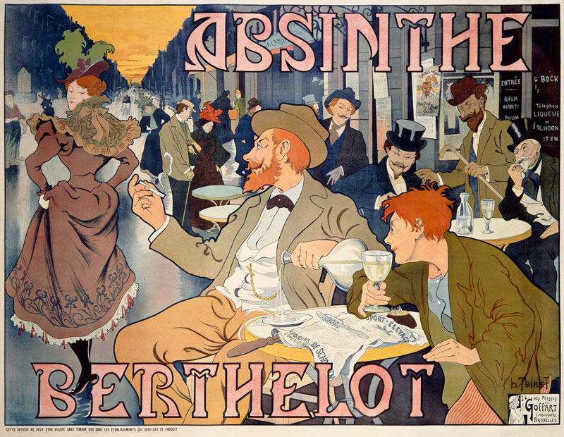 Absinthe Berthelot à Henri Thiriet