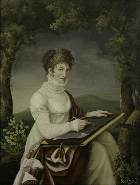 Henriette Westermayr, Self portrait à Henriette Westermayr