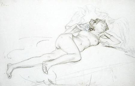 A Sleeping Nude à Henry Bryson Burroughs