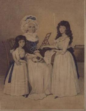 The Mansion of Peace: Mrs Campell and her two Daughters beside a Pianoforte
