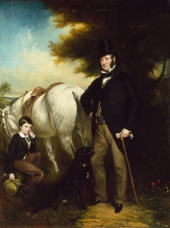 Sir John Hesketh Lethbridge, 3rd Bt. & his Son à Henry Graves