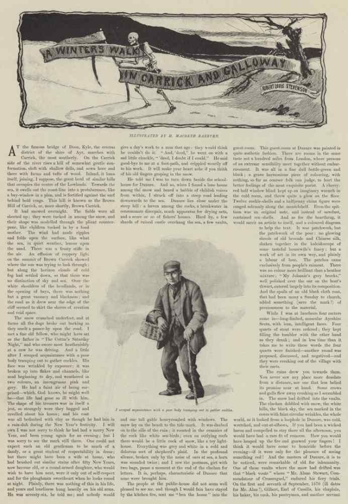 A Winters Walk in Carrick and Galloway, by Robert Louis Stevenson à Henry Macbeth-Raeburn