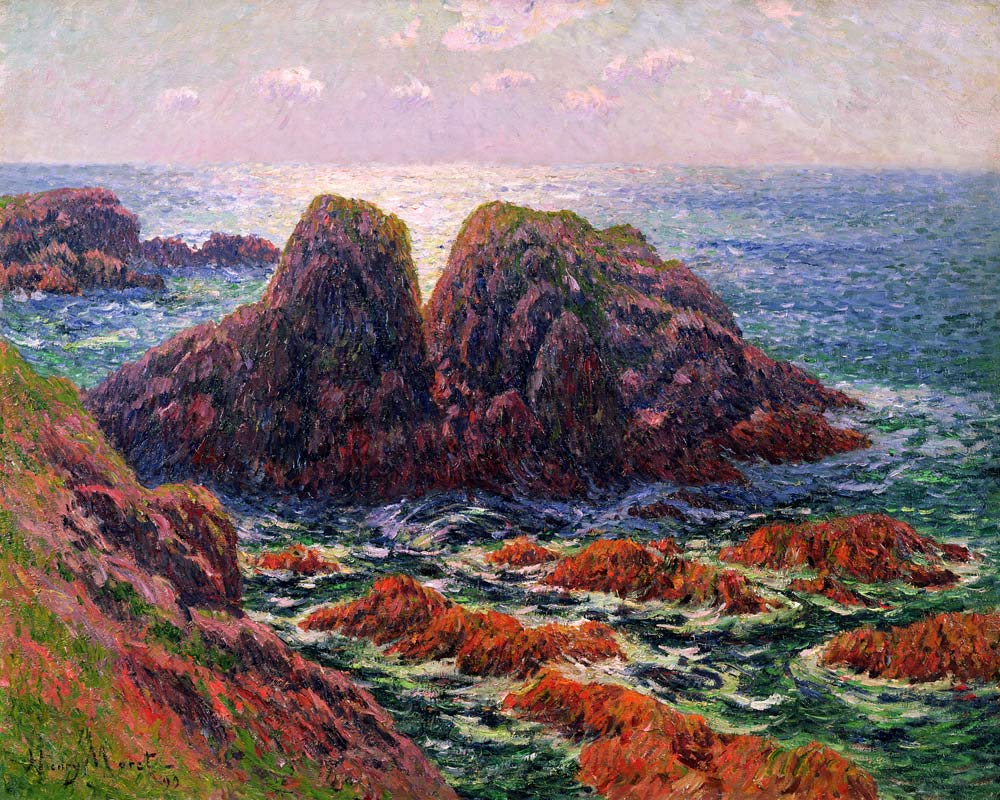 The sea at Finistere à Henry Moret