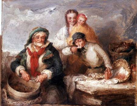 Sketch for 'Oysters, Young Sir?' à Henry Perlee Parker