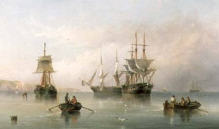 Shipping in a Calm à Henry Redmore