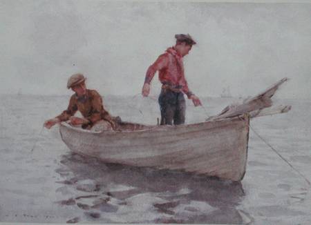 Boys fishing off Newlyn à Henry Scott Tuke