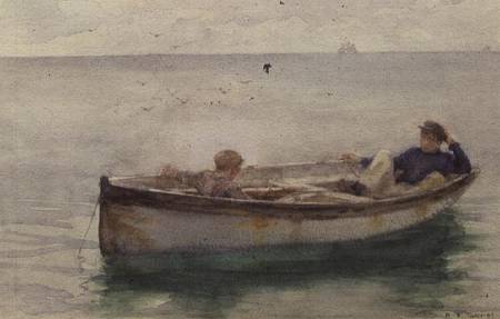 Two Boys in a Rowing Boat à Henry Scott Tuke