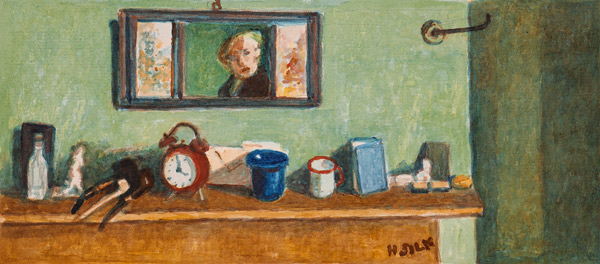 Mantelpiece, c.1930 (pencil & w/c on paper) à Henry Silk