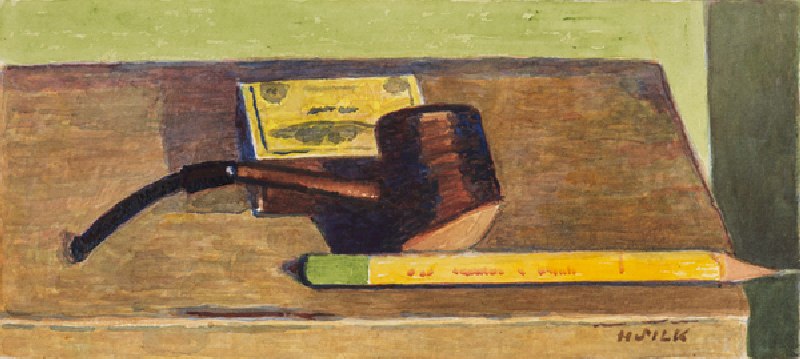 Pencil and Pipe, c.1930 (pencil & w/c on paper) à Henry Silk