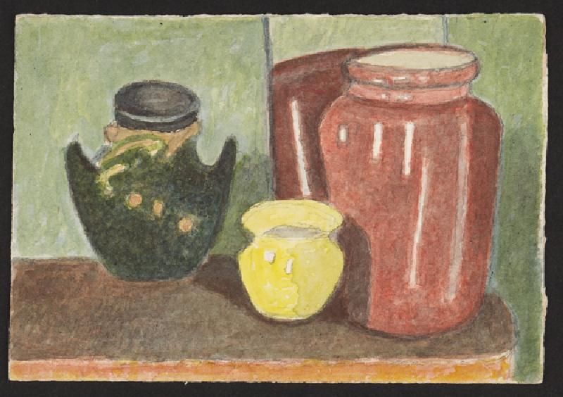 Pottery, c.1930 (pencil & w/c on paper) à Henry Silk