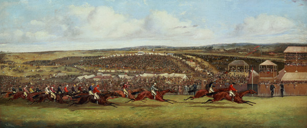 The Finish of the Derby à Henry Thomas Alken