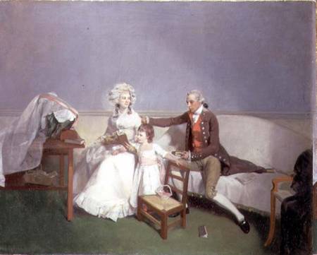 Sir Robert and Lady Buxton and their Daughter Anne à Henry Walton