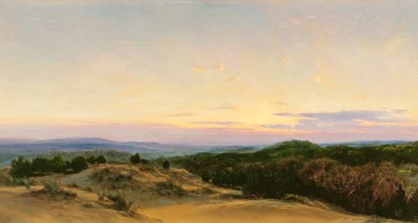 Sunset over a Landscape à Henry William Banks Davis