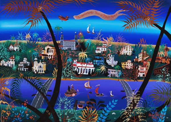 75th Anniversary of Palm Beach, Florida (oil on canvas)  à Herbert  Hofer