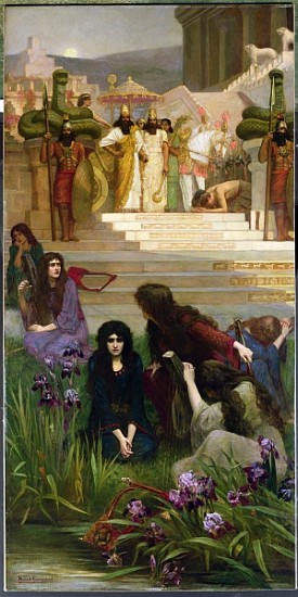 The Daughters of Judah in Babylon à Herbert Gustave Schmalz
