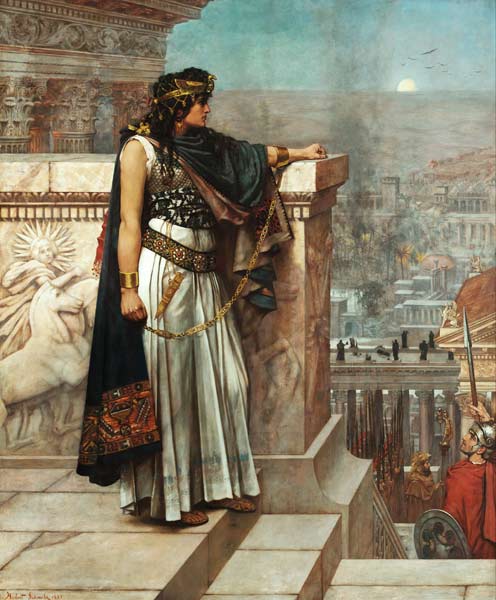 Zenobia's last look on Palmyra à Herbert Gustave Schmalz