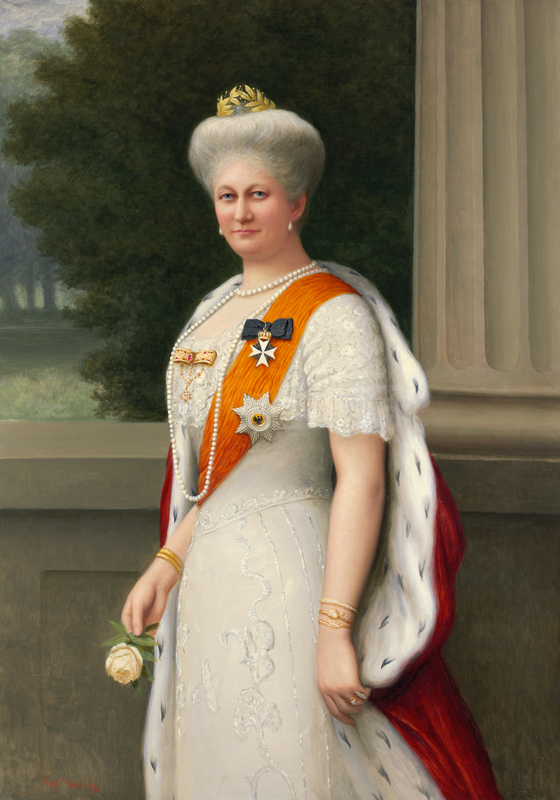 Bildnis der Kaiserin Auguste Viktoria à Hering Adolf Emil Hering Adolf Emil
