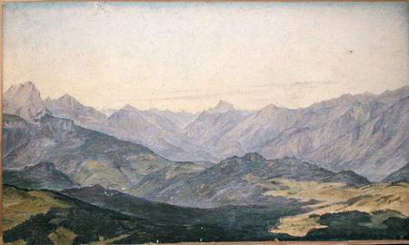 Mountain Valley in Oberbayern à Hermann Kauffmann