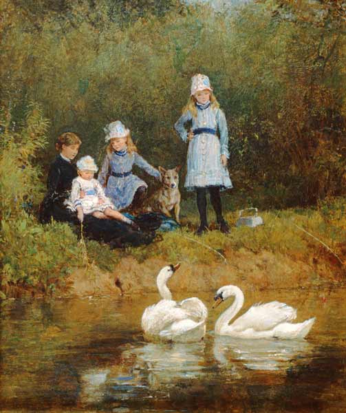Watching the Swans à Heywood Hardy