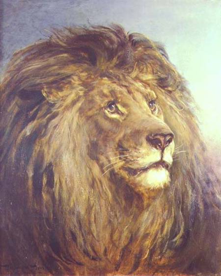 A Lion's Head à Heywood Hardy