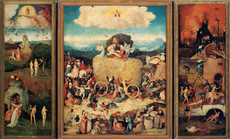 Triptyque, le chariot de foin (intégral) à Jérôme Bosch