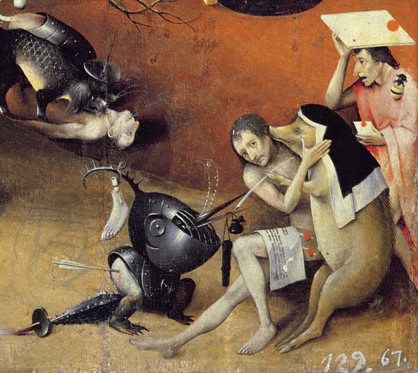The Garden of Earthly Delights, c.1500 (detail of 3425) à Jérôme Bosch