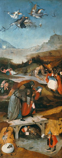 Temptation of St. Anthony (left hand panel) à Jérôme Bosch