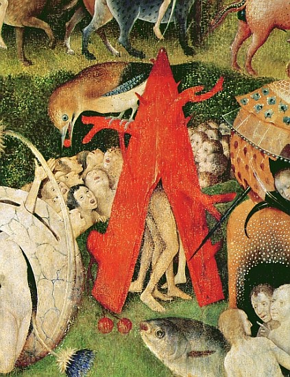 The Garden of Earthly Delights, c.1500 (detail of 3425) à Jérôme Bosch