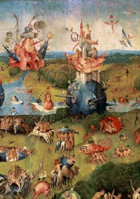 The Garden of Earthly Delights: Allegory of Luxury, central panel of triptych