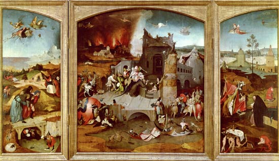 Triptych of the Temptation of St. Anthony à Jérôme Bosch