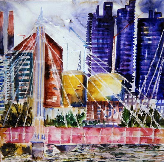 Albert Bridge, 2006 (w/c on paper)  à Hilary  Rosen