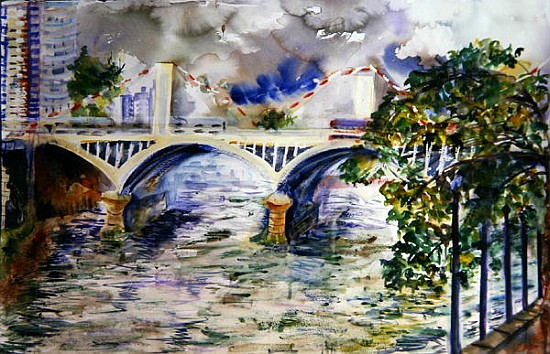 Grosvenor Bridge, 2006 (w/c on paper)  à Hilary  Rosen