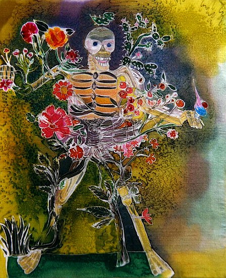 Day of the Dead, 2006 (dyes on silk)  à Hilary  Simon