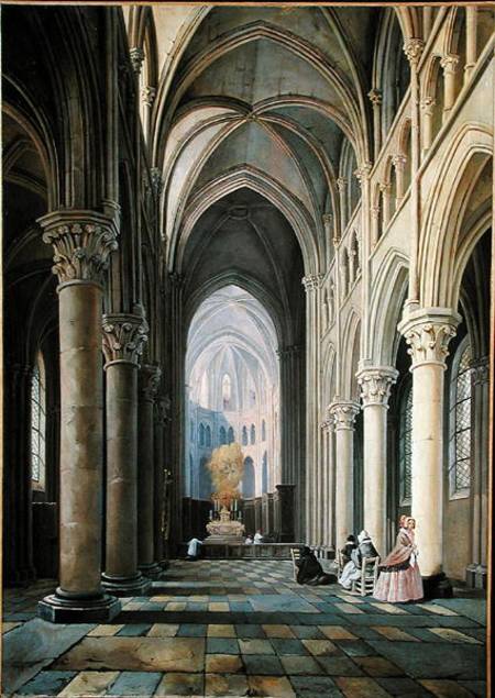 Interior of a Church à Hippolyte Joseph Cuvelier