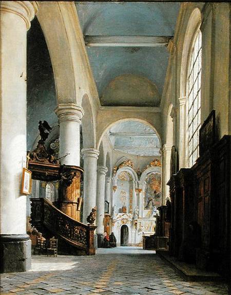 Interior of the Church of St. Denis, Saint-Omer à Hippolyte Victor V. Sebron