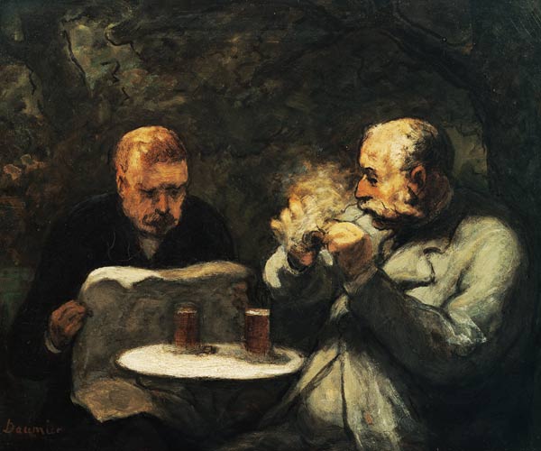 Les buveurs de bière à Honoré Daumier