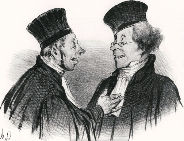 My dear! You fainted... admirably. It really made a lasting impression! à Honoré Daumier