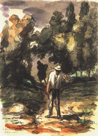 dans la campagne à Honoré Daumier