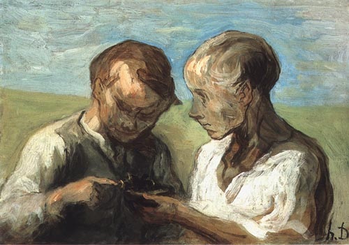 dénicheurs de nids à Honoré Daumier